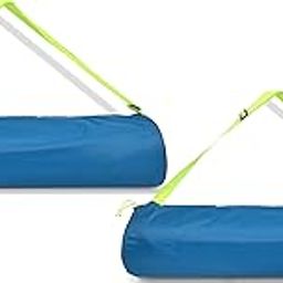 Panchtatava Pack of 2 Teal Dori Lock Fabric Exercise Mat Carry Bag Cover ONLY with Broad Shoulder Strap-image-41