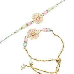 Bhaiya-Bhabhi Rakhi,Couple rakhi set, Designer Rakhi for Bhaiya bhabhi,Lumba rkhi for Bhabhi-0078-image-30