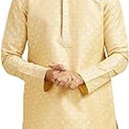 Men's Brocade Thread Work Kurta (1pc)-image-1