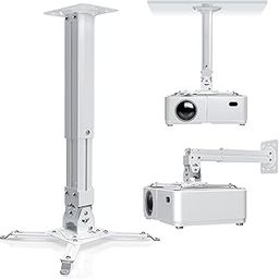 MX Heavy Duty 1 Feet to 2 Feet (16 Inch to 25 Inch) Adjustable Projector Ceiling Mount Stand, Universal Projector Wall Mounting Bracket Kit with Swivel Tilt & Height Adjustments-13