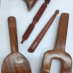 AB CRAFT Manual Body Massage Tool Handheld Massager (Hammer Massage Tools) $ Wooden Tools Therapy Set of 5-image-6