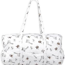 MOM's HOME Baby Organic Cotton Diaper Carry Bag For Mothers - Jungle Theme- Travel Bag With Waterproof Compartments Multicolor-picture-3