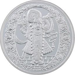 999 Purity Lord Shrinath ji Silver Coin 100 Gram-image-87