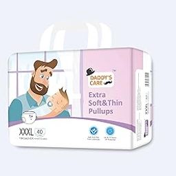 Daddy's Care Ultra-Thin Disposable Pull-Up Diapers With Wetness Indicator - Xxxl Size - 40 Count - Unisex-image-13