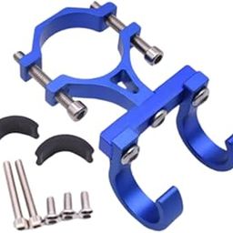 VELURA Universal Motorcycle Handlebars Hook Sturdy for 18-35mm Handlebar Adjustable Blue 7.5x5cm|1 Set Front and Rear Turn Signals Tail Light Covers|Bicycle Stands & Storage| Cycling-1
