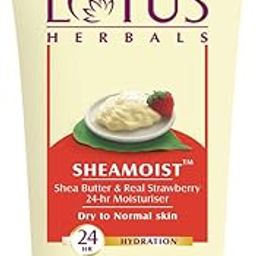 Lotus Herbals Sheamoist Shea Butter And Real Strawberry 24 Hour Moisturiser, 120G-image-6