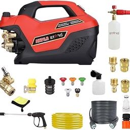 STARQ AWP2.8 Super Combo | 350 Bar 2800W | Heavy Duty High Pressure Washer for Car, Bike, Home | Pressure Adjustable with 1Ltr Professional Snow Foam Lance | Red-30