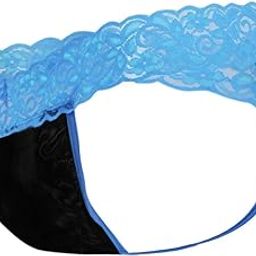 Mens Lace Thongs UnderwearI Half Coverage, Self Design-picture-13