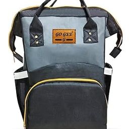 GO GEE Durable Diaper Bag for Mother Diaper Nappy Changing Bag Travel Shoulder Bag Nursing-Maternity Standard Backpack (Black Grey)-image-84