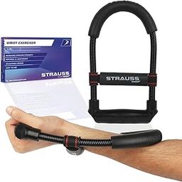 Strauss Wrist/Forearm Strengthener |Improves Grip Strength |Arm Exercise Equipment for Forearm Workout |Adjustable Resistance |Hand and Wrist Strength Trainer|Ideal for Athletes and Musicians, (Black)-image-62