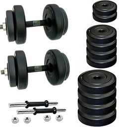 Body Maxx Adjustable Dumbells 8 Kg PVC Weight Plates with 2 Iron Rods-picture-15