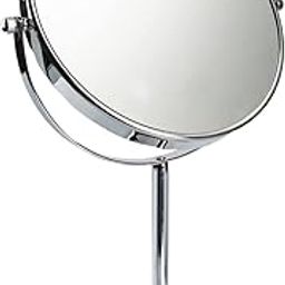 MEPOINT Makeup Mirror Double Sided 7'' inch Small Vanity 1X/4X Magnification 360 Swivel/Round 7 INCH Travel Magnifying with Stand-11