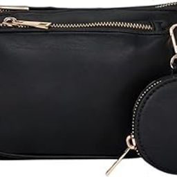 Women's Cross Body Bag (Black)-image-3