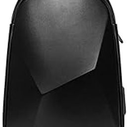 Unisex-adult Bange Series Rhombus Shell Design Waterproof Sling Bag with USB Charging (Black)-91