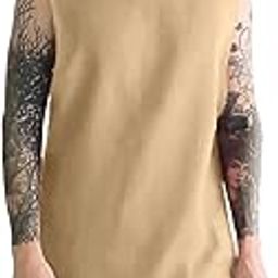 Men Cotton Regular Fit Sleeveless Tanktops T-Shirt-image-45