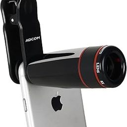 Adcom Telephoto 8X Mobile Phone Camera Lens - Compatible with All iPhone & Android Smartphones (Black)-32