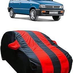 J S R Waterproof Car Cover for Maruti Suzuki 800 With Side Mirror Pocket, Multicolor-image-98