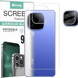 Wisely 2in1 Camera Lens Nano Glass + Anti Scratch TPU Back Guard Screen Protector for iQOO Neo 10R 5G - |Back + Camera Guard|-27