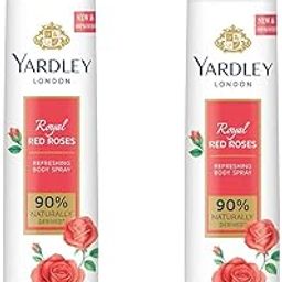 YARDLEY London Women Royal Red Rose Body Spray - For Women (300 ml, Pack of 2)-28