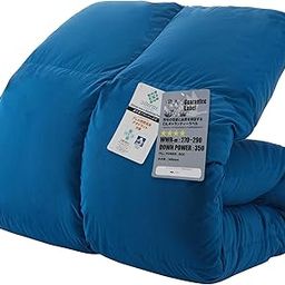 GOOSEA Duvet, 90% Down, Allergy Plus Treatment, 383 DP SEK Antibacterial Deodorization, Double Washable, Dust Mite Resistant, Breathable, CIL Silver Label, For Spring and Autumn, Navy Blue, 74.8 x-image-29
