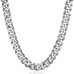 Chain for Men boys Jewellery Stainless Steel Valentine Long Chain Gents Platinum Necklace Silver Wheat Chain for Men Boys Stylish-image-37