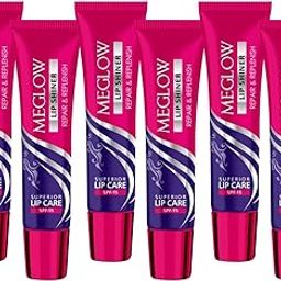Meglow| Lip Shiner | Repair & Replenish | SPF 15 Lip Shiner for Lip Care | Lip Balm for Shiny and Glossy Lips | Lip Balm for Chapped Pack of 6-image-66
