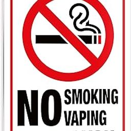 iSYFIX No Smoking No Vaping Sign – 1 Pack 10x14 Inch – 100% Rust Free .040 Aluminum Signs, Laminated for Ultimate UV, Weather, Scratch, Water and Fade Resistance, Indoor & Outdoor-34