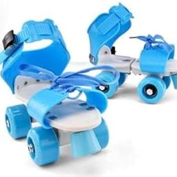 Countrylink Kids Children Skate Shoes Four Wheels Skate Shoes Skates Children's Products Double Row (Blue White Roller Skates)-picture-12