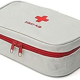 JB Export Nylon Travel Medicine Pouch Emergency First Aid Kit Pouchorganizer With Medicine-Pocket Empty Bag For Travelling Car, Home, Office, Grey-image-7