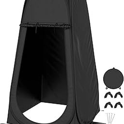 Lyrovo Portable Shower Tent Spacious Changing Dressing Room Outdoor Rain Shelter for Toilet Camping Hiking Beach-image-86