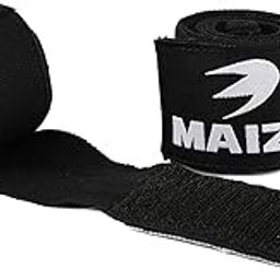 Maizo Stretchable Support Hand wrap, Workout/Boxing & Punching Great for MMA, Muay Thai, Martial Arts, Wrist Support for Adults (180, Black)-23