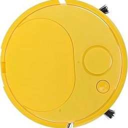 ELBME® Mini Smart Robot Vacuum Cleaner, Slim Automatic USB Charging Robotic Vacuum Cleaner, Sweeping Robot for Pet Hair Carpet Hard Floor,300mAh, Continuous Working 20min (Yellow)-2