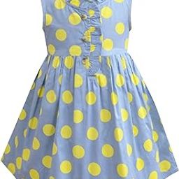 A.T.U.N. (ALL THINGS UBER NICE) Girls Cotton Printed Skater Knee Length Fit and Flare Casual Dress-image-51