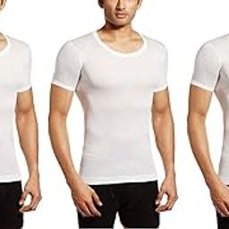 Men's RNS Cotton Vest Pack of 3 White-picture-11