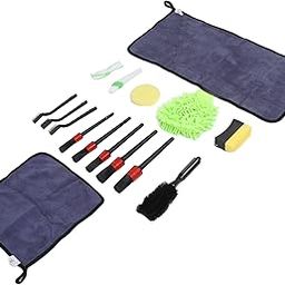 Car Wash Tools Set, Car Cleaning Tools Kit 16pcs Portable for Carpet for Window for Exteriors for Exhaust Pipe for Tire for Interiors-image-71
