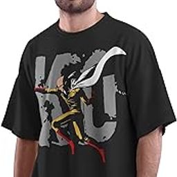 Saitama One Punch Man Anime Oversized T-Shirt-image-27
