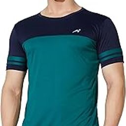 Men's Color Block Active Regular Fit Sports T-Shirt | Round Neck | Half Sleeve (Available in Plus Size)-image-1