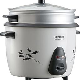KUTCHINA Rize Eco 1.8 L Rice Cooker, White & Grey-image-62