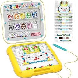 BLiSS HUES Magnetic Color and Number Maze Board Puzzle Counting, Matching and Fine Motor Skills Activity Toy for Toddlers (2 in 1 Yellow)-image-37