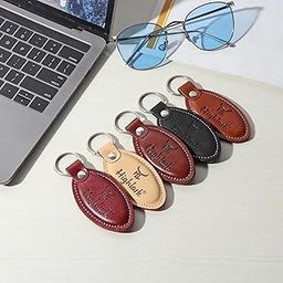 Premium and Stylish Leather Keychain | Key Ring Hook | Key Chain For Home, Office, Car & Bike | Heavy Duty Keychain for Men and Women (Setf of 5)-picture-11