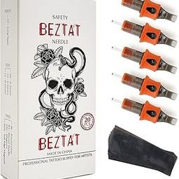 BEZTAT Ultra Premium Professional Tattoo Needles Cartridge w/Grip & Machine Covers Sleeves #12 Magnum 20 Pack (1209M1)-22