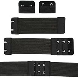 Bra Extender Womens Bra Back Extension 2 Hook 3 Rows Band Straps Black-picture-36