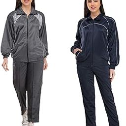 IndiWeaves Women Winter Wear Polyester Zipper Tracksuits (Navy Blue,Grey,40) Pack of 2-image-86