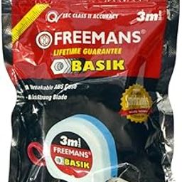 Measuring Tape, 3m Length, 16mm Width, Unbreakable ABS Case, Blue and White-20