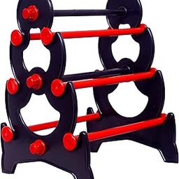 SUSI Plastic 3 Step - Tower 144 Bangle Display Stand - Red & Black-image-58