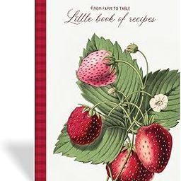 7mm Recipe Journal | Little Book of Recipes | Make your own Recipe and Cook Book | Kitchen Essential | A5 Size | 4 Sticker sheets | Hardbound and Laminated | 14.8 X 21 cms | Red-0