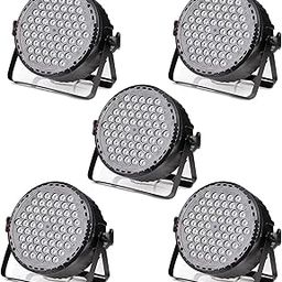 DECOVAA 60 LED Par Stage Light, High-Brightness RGB DJ Party Light with DMX Control, Sound Activation, and 8 Modes for Weddings, Events, Festivals, and Home Parties (Pack of 5)-image-14