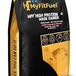 MyFitFuel MFF High Protein Mass Gainer 2 kg (4.4 lbs) Vanilla Crème-image-2