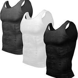 Men's Body Shaper Slimming Shirt Tummy Vest Thermal Compression Base Layer Slim Muscle Short Sleeve Shapewear-image-23
