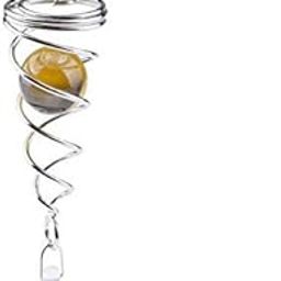 UJEAVETTE 2 Pieces Crystal Spiral Wind Spinner for Indoor or Outdoor Use Amber-picture-23